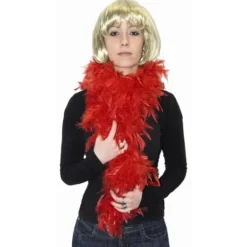 Boa En Plume Rouge