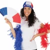 Boa Plumes Bleu Blanc Rouge