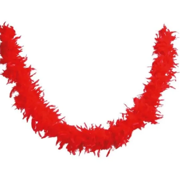 Boa Plumes Rouge