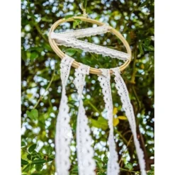 Bobine Dentelle Blanche Festonn E 25Mm X 5 M Tres