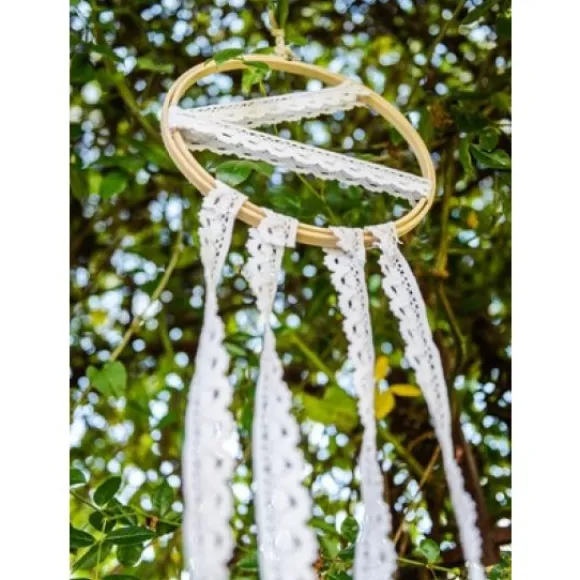 Bobine Dentelle Blanche Festonn E 25Mm X 5 M Tres