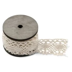 Bobine Dentelle Ivoire Macram 45Mm X 5 M Tres