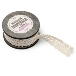 Bobine Large Dentelle Ivoire 50Mm X 5 M Tres