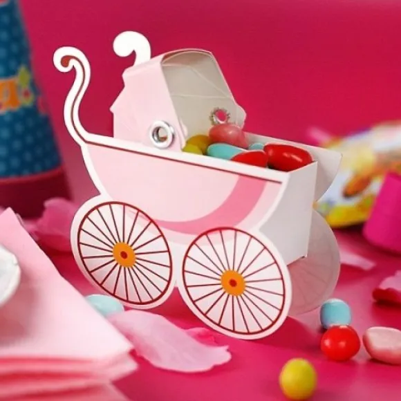 Boite A Drag Es Bapt Me Poussette Rose X 10 Pi Ces