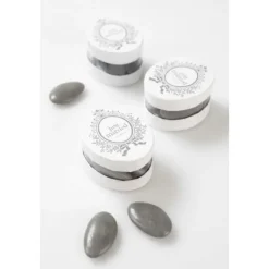 Boite A Dragee Just Married Blanc X6