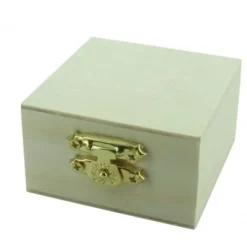 Boite A Dragees En Bois Carre