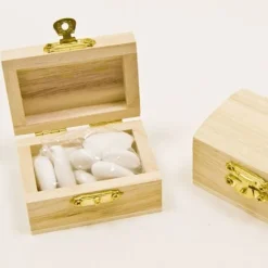 Boite A Dragees En Bois De La Malle Au Tresor