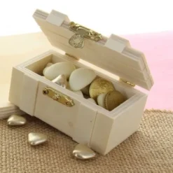 Boite A Dragees En Bois Rectangle