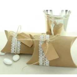 Boite A Dragees Kraft X 10 Pi Ces