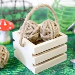 Boite A Dragees Panier En Bois Avec Anse