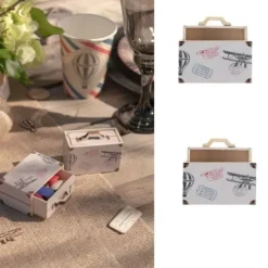 Boite Dragees Bois Bon Voyage X 2 Pi Ces