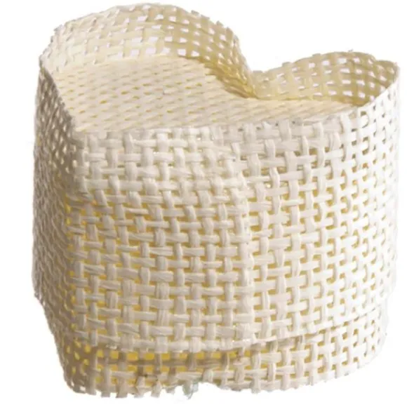 Boite Dragees Coeur En Jute Blanc