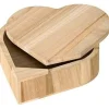 Boite En Bois Forme Coeur Avec Couvercle