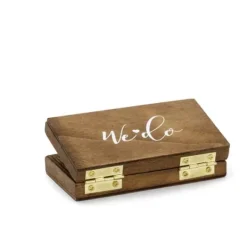 Boite Mariage Mr Mrs En Bois Pour Alliances