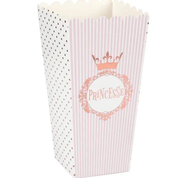 Boites Pop Corn Anniversaire Princesse X8 Pi Ces