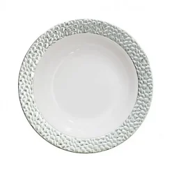 Bol En Plastique Prestige Argent 19Cm X 5 Pi Ces