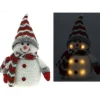 Bonhomme De Neige Lumineux Led 20Cm
