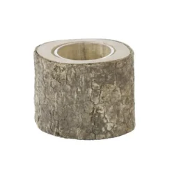 Bougeoir Tronc En Verre Champ Tre