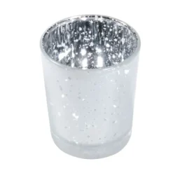 Bougeoir Vase En M Tal Blanc Givr