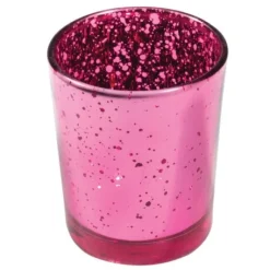Bougeoir Vase En M Tal Fuchsia