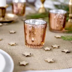 Bougeoir Vase En M Tal Rose Gold