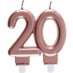 Bougie Anniversaire 20 Ans Rose Gold