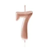 Bougie Anniversaire Chiffre 7 Rose Gold