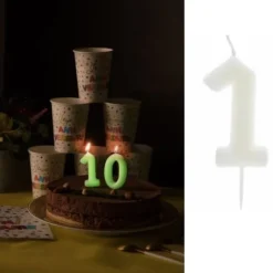 Bougie Anniversaire Chiffre 1 Phosphorescente