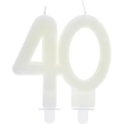Bougie Anniversaire Chiffre 40 Phosphorescente