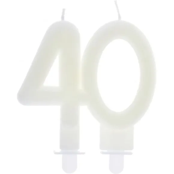 Bougie Anniversaire Chiffre 40 Phosphorescente