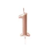 Bougie Anniversaire Chiffre 1 Rose Gold
