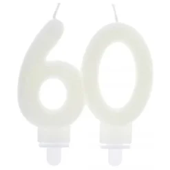 Bougie Anniversaire Chiffre 60 Phosphorescente