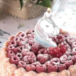 Bougie Anniversaire Fille Licorne 4.7 X 7.5 Cm