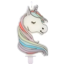 Bougie Anniversaire Fille Licorne 4.7 X 7.5 Cm