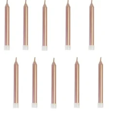 Bougie Anniversaire M Tallis Rose Gold X 10 Pi Ces