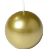 Bougie Boule M Tallis Or Diam 7 Cm Gappy