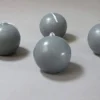 Bougie Boule Sphere Gris 6Cm