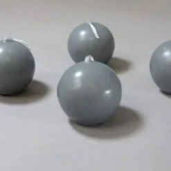 Bougie Boule Sphere Gris 6Cm