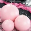 Bougie Boule Sphere Rose 6Cm