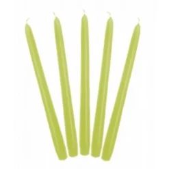 Bougie Chandelier Mariage Vert Anis X 10 Pi Ces