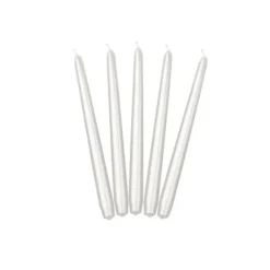 Bougie Chandelier Mariage Blanc Nacr X 10 Pi Ces