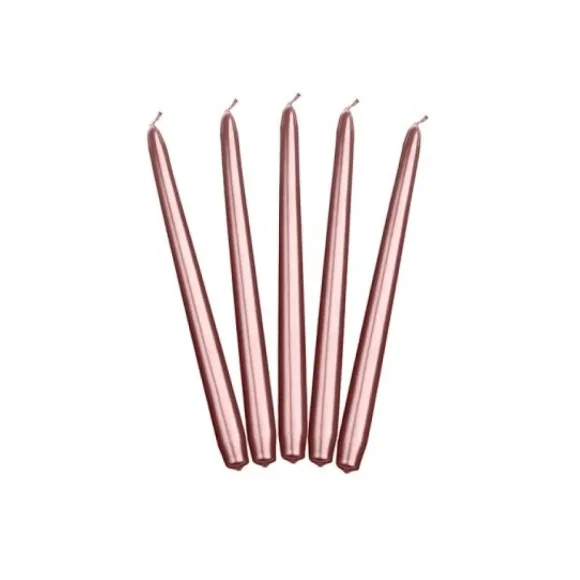 Bougie Chandelier Mariage Rose Gold X 10 Pi Ces