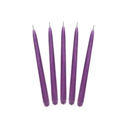 Bougie Chandelier Mariage Violet X 10 Pi Ces