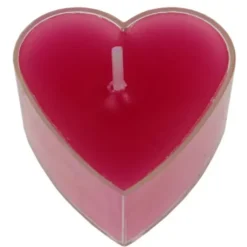 Bougie Chauffe Plat Coeur Fuchsia X 4 Pi Ces