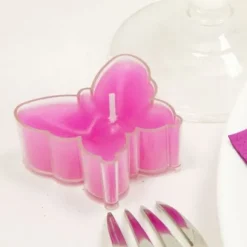 Bougie Chauffe Plat Papillon Fuchsia X 4 Pi Ces
