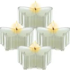 Bougie Chauffe Plat Papillon Blanc X 4 Pi Ces