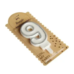 Bougie Chiffre Anniversaire Paillet 9