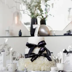 Bougie Chiffre Anniversaire Paillet 7