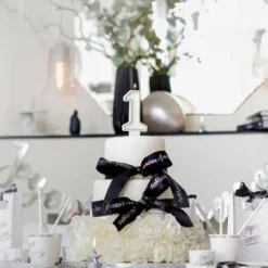 Bougie Chiffre Anniversaire Paillet 1