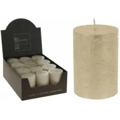 Bougie Cylindrique Bronze 10Cm